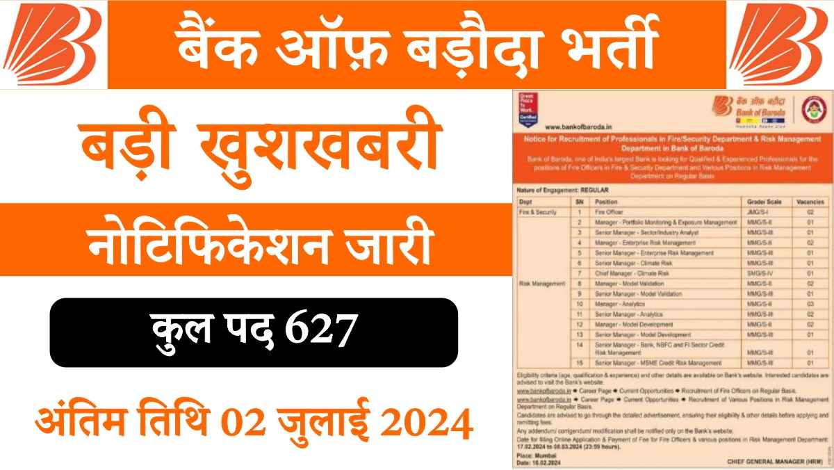 Bank Of Baroda Bharti 2024