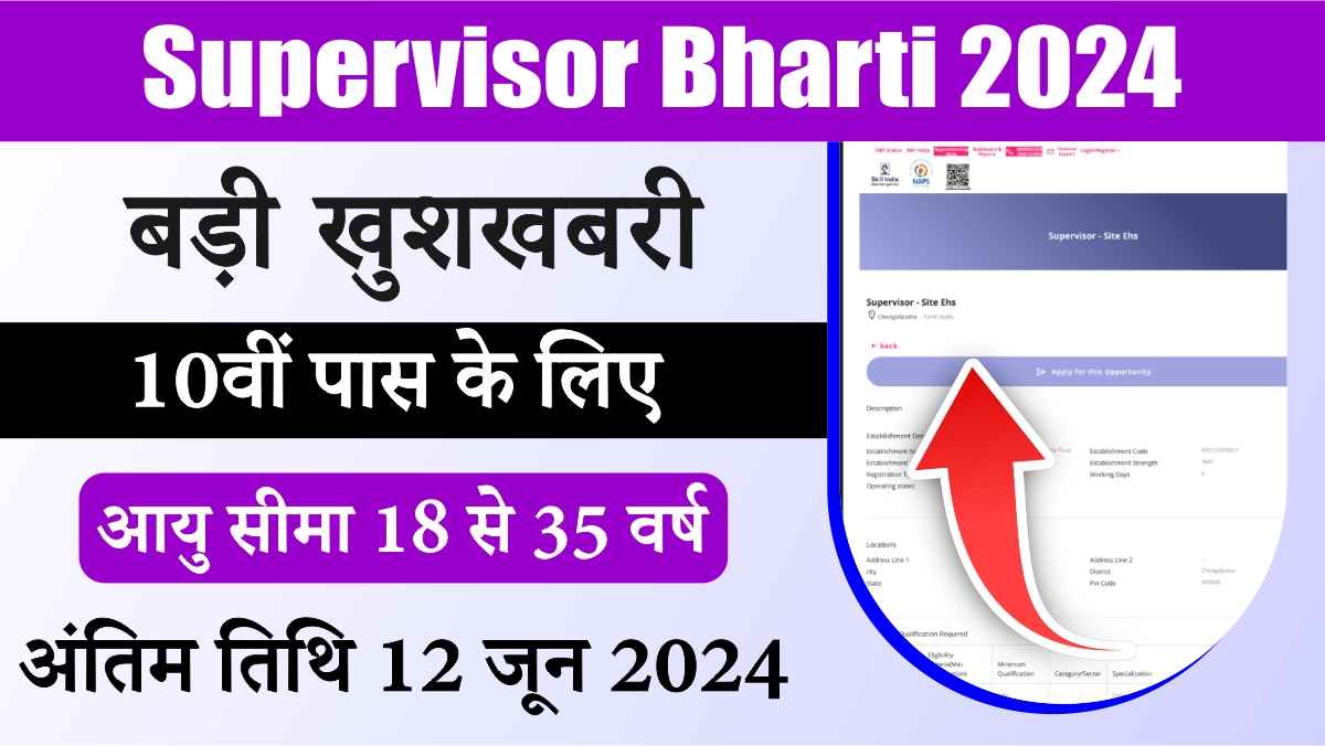 Supervisor Bharti 2024